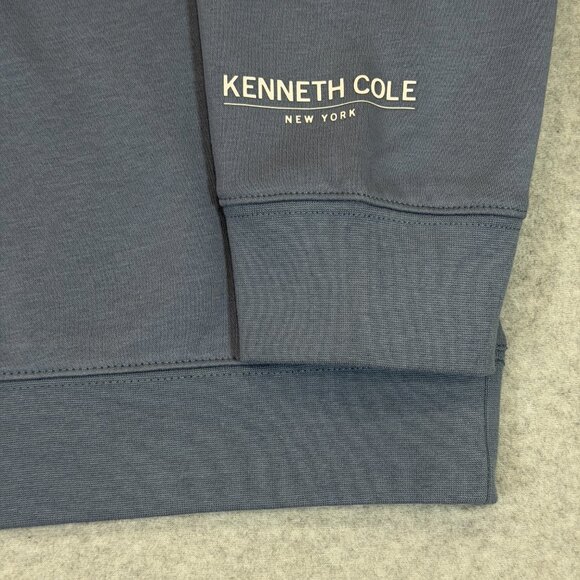Kenneth Cole Crewneck Sweatshirt Mens XL Blue City Dweller Logo Fleece NWT - Picture 4 of 13